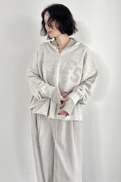 Vネック裏毛プルオーバー　F3296