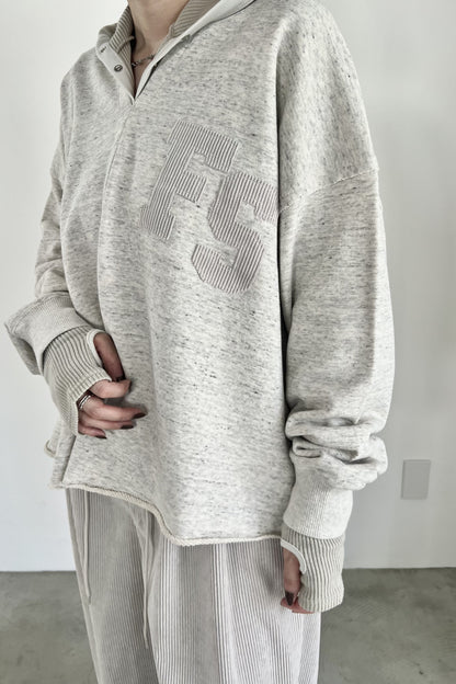 Vネック裏毛プルオーバー　F3296