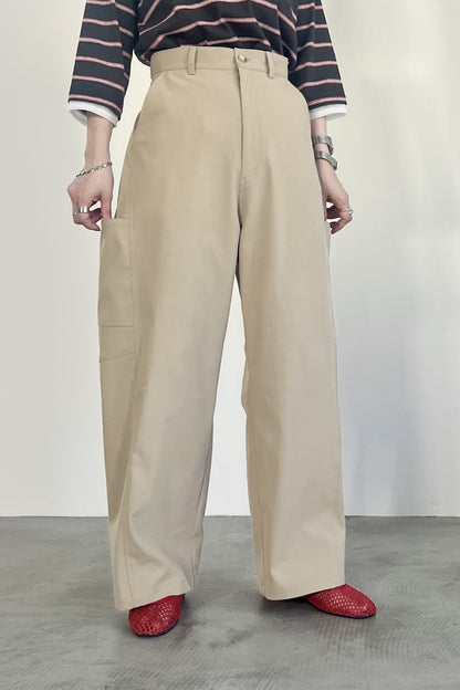 バックベルトチノパンツ　F2165