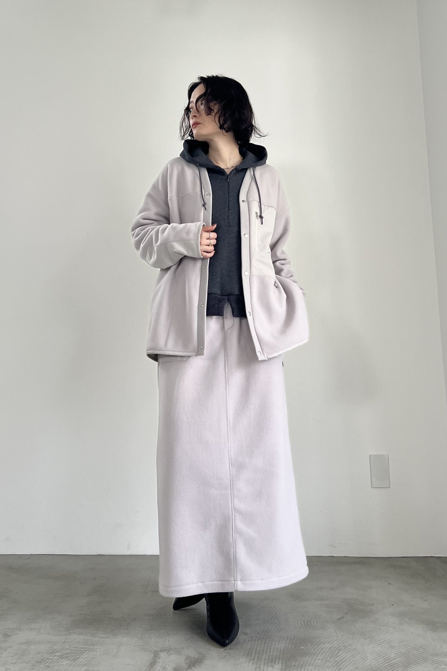 フリースカーディガン　F3299