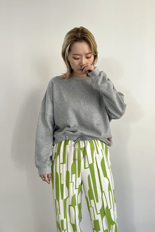 ボートネック裏毛プルオーバー　F3233