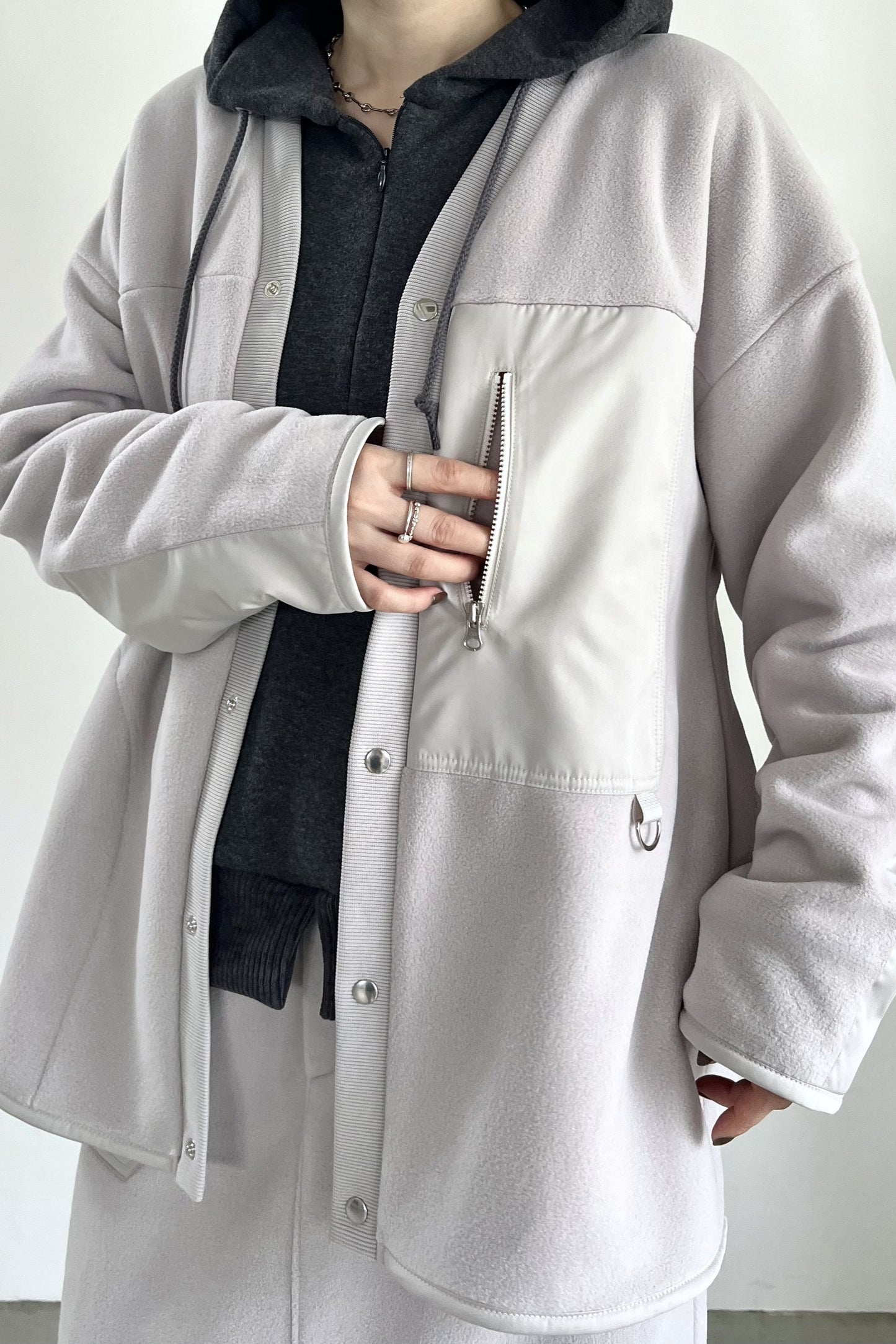 フリースカーディガン　F3299