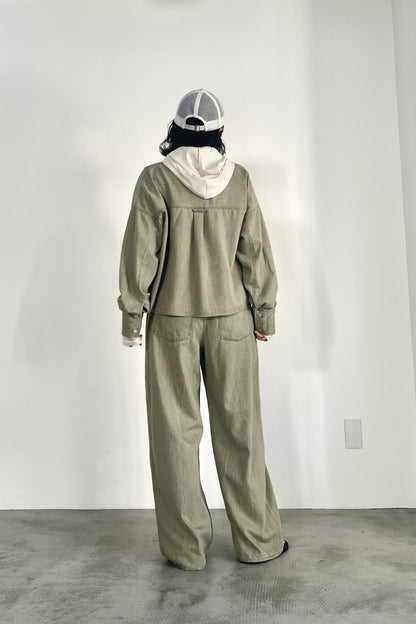 チュール切替フーディーインナー　F3303