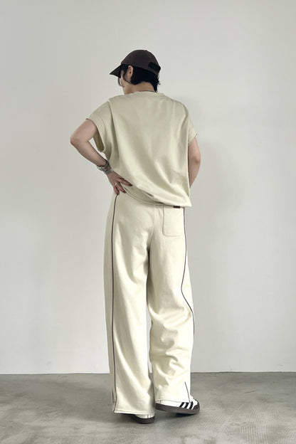 ミニ裏毛スリーブレスプルオーバー　F3289
