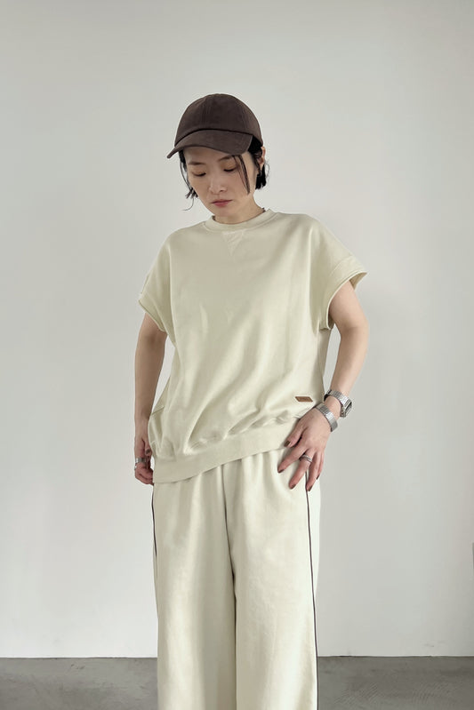ミニ裏毛スリーブレスプルオーバー　F3289