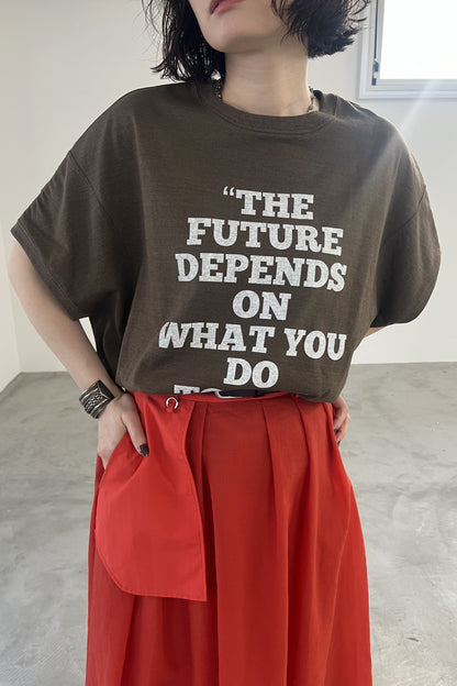 2WAYロゴプリントTシャツ　F3310