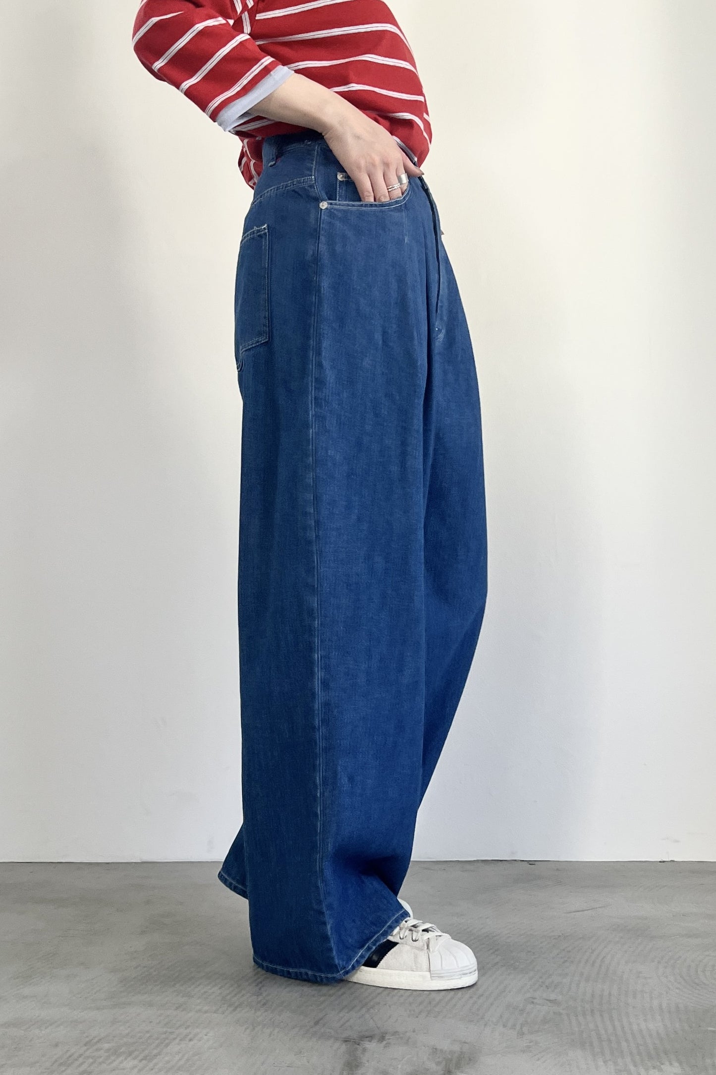 2タックボリュームパンツ　F2166