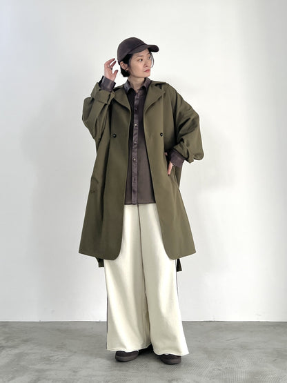 ミニ裏毛ワイドパンツ　F2155