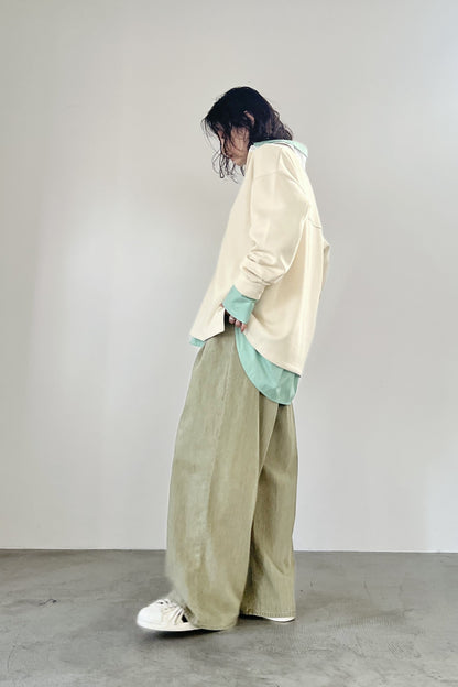 ニットライクラガーシャツ　F3302