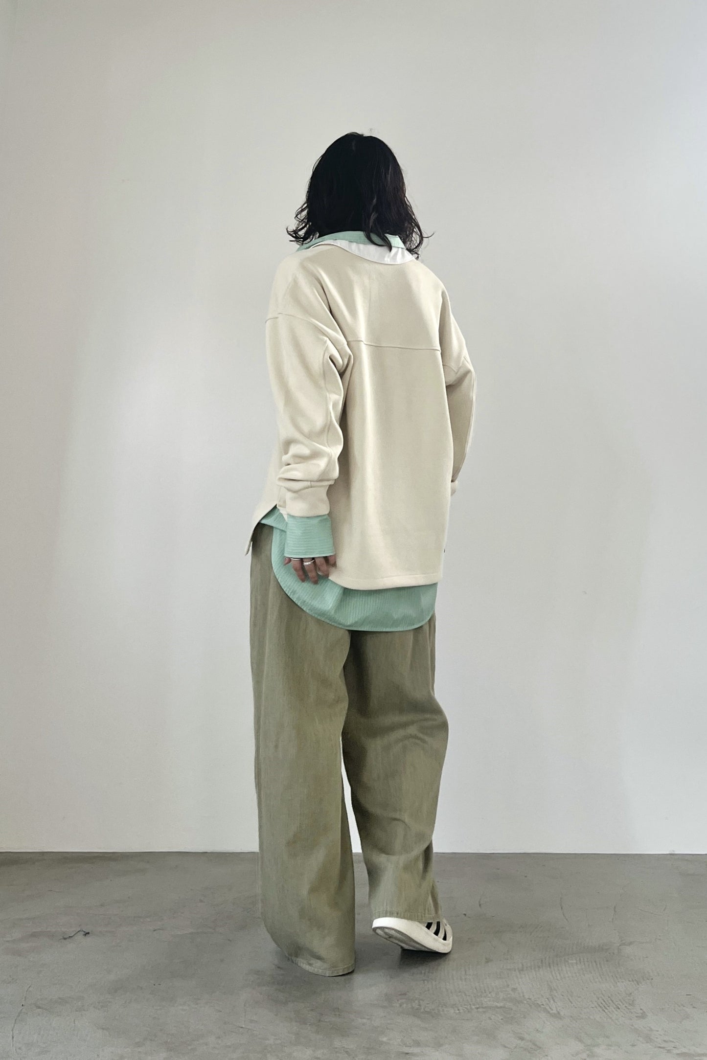 ニットライクラガーシャツ　F3302