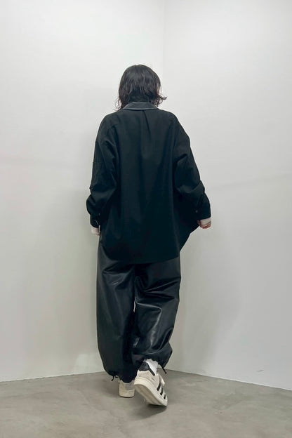 レザーライクダブルニーPT    F2163