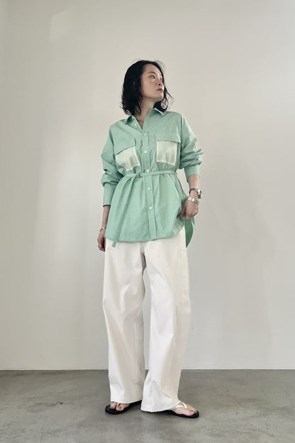 バックベルトチノパンツ　F2165