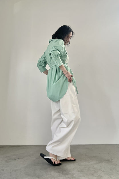 バックベルトチノパンツ　F2165