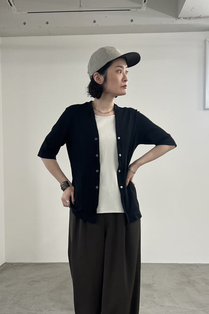 レイヤード風テレコTシャツ　F3309