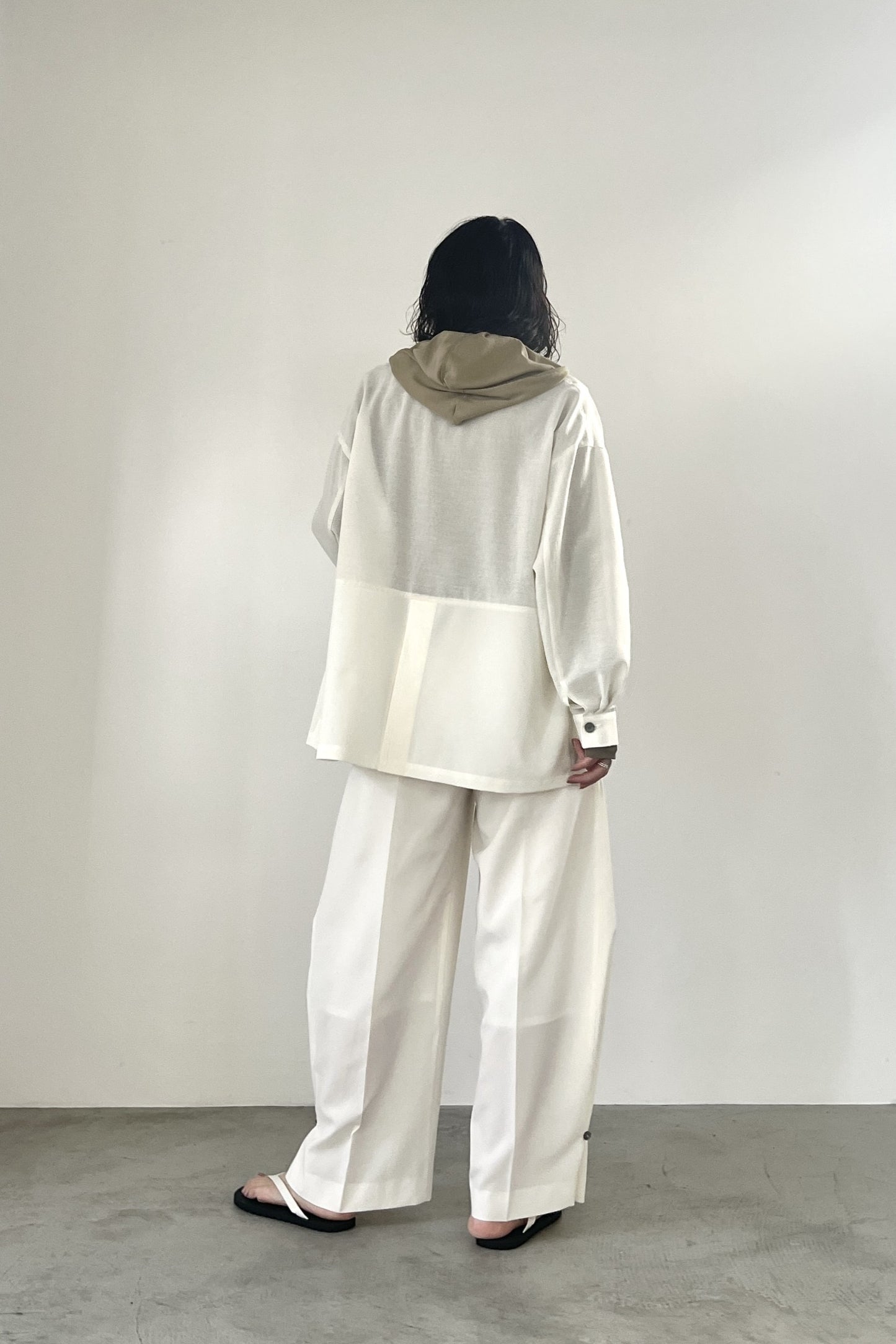 2WAYヘムスラックスパンツ　F2167