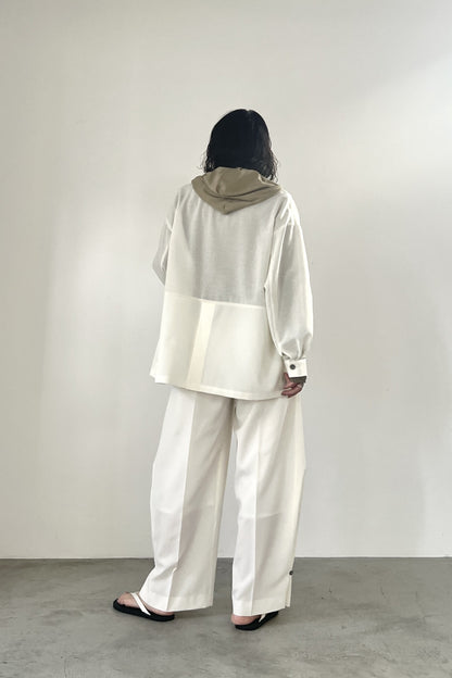 チュール切替フーディーインナー　F3303