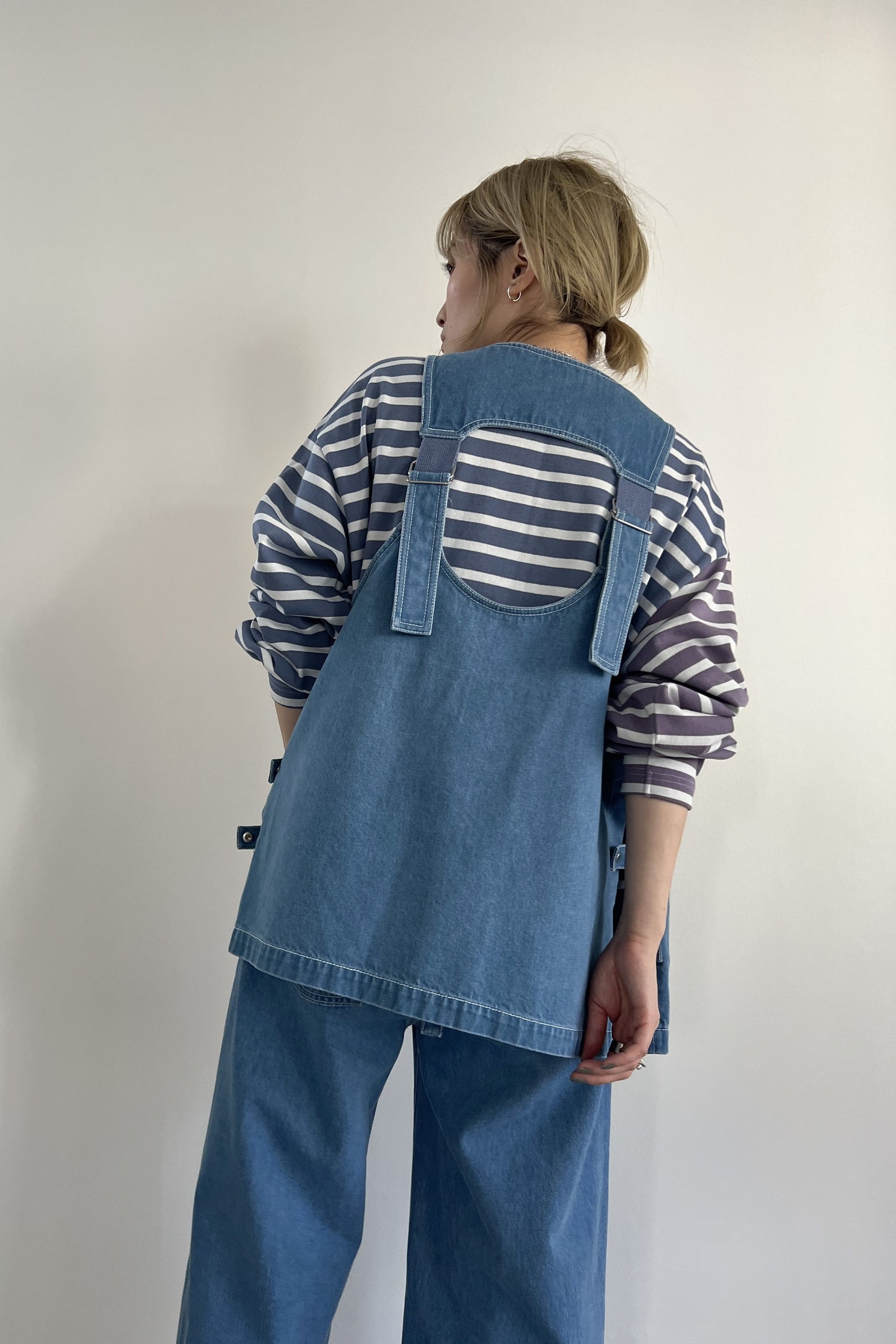 2WAYバイカラーボーダーカットソー　F3231