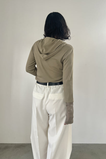 チュール切替フーディーインナー　F3303