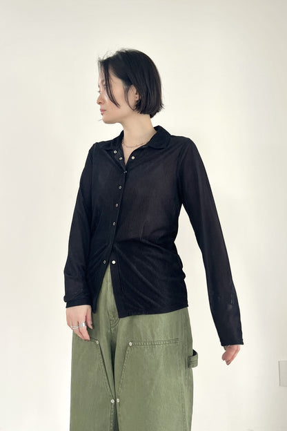 シアーベロアシャツ　F3286