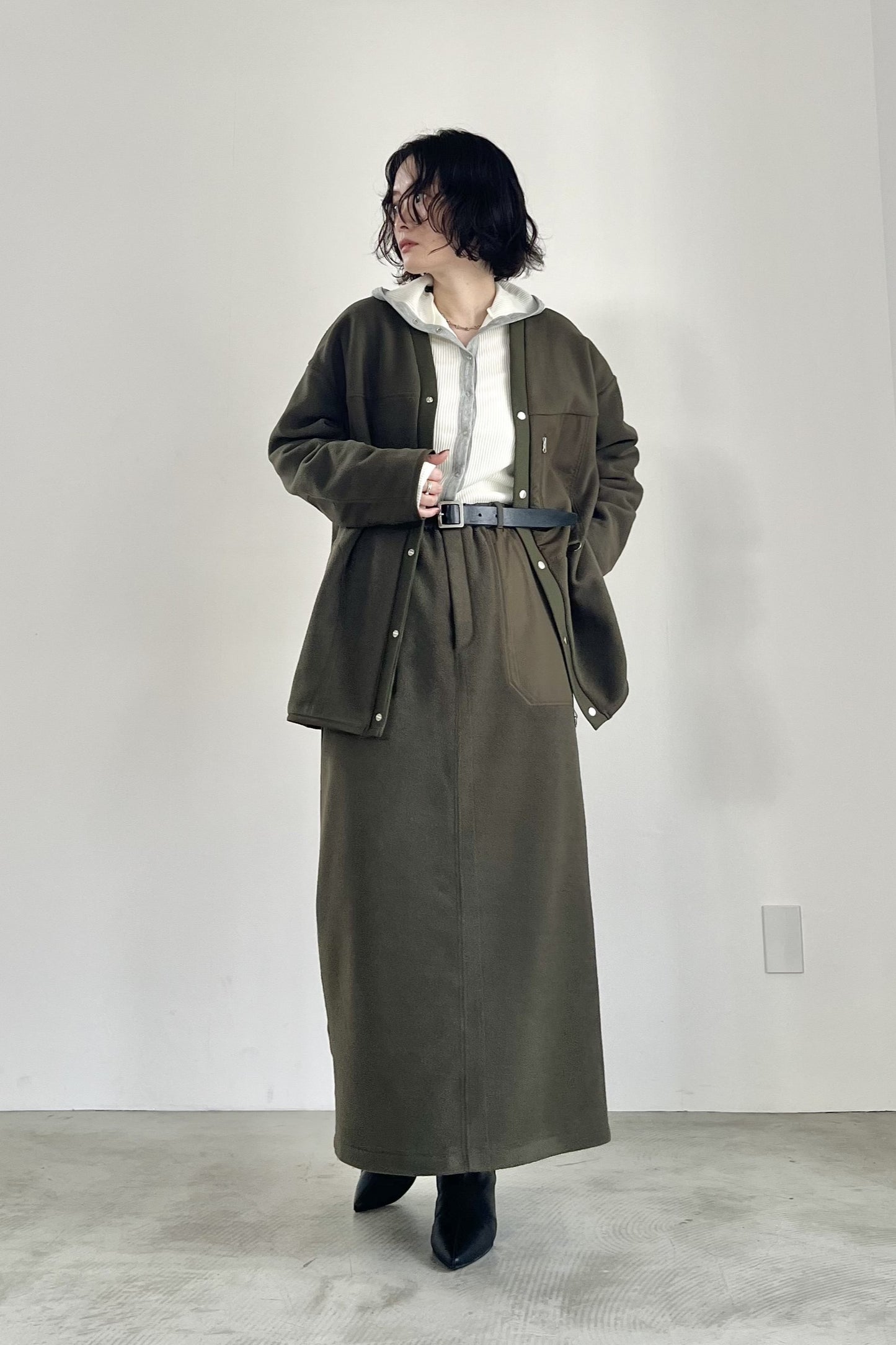 フリースカーディガン　F3299