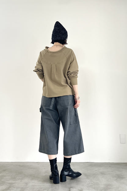 ダブルニーバミューダデニムパンツ　F2157