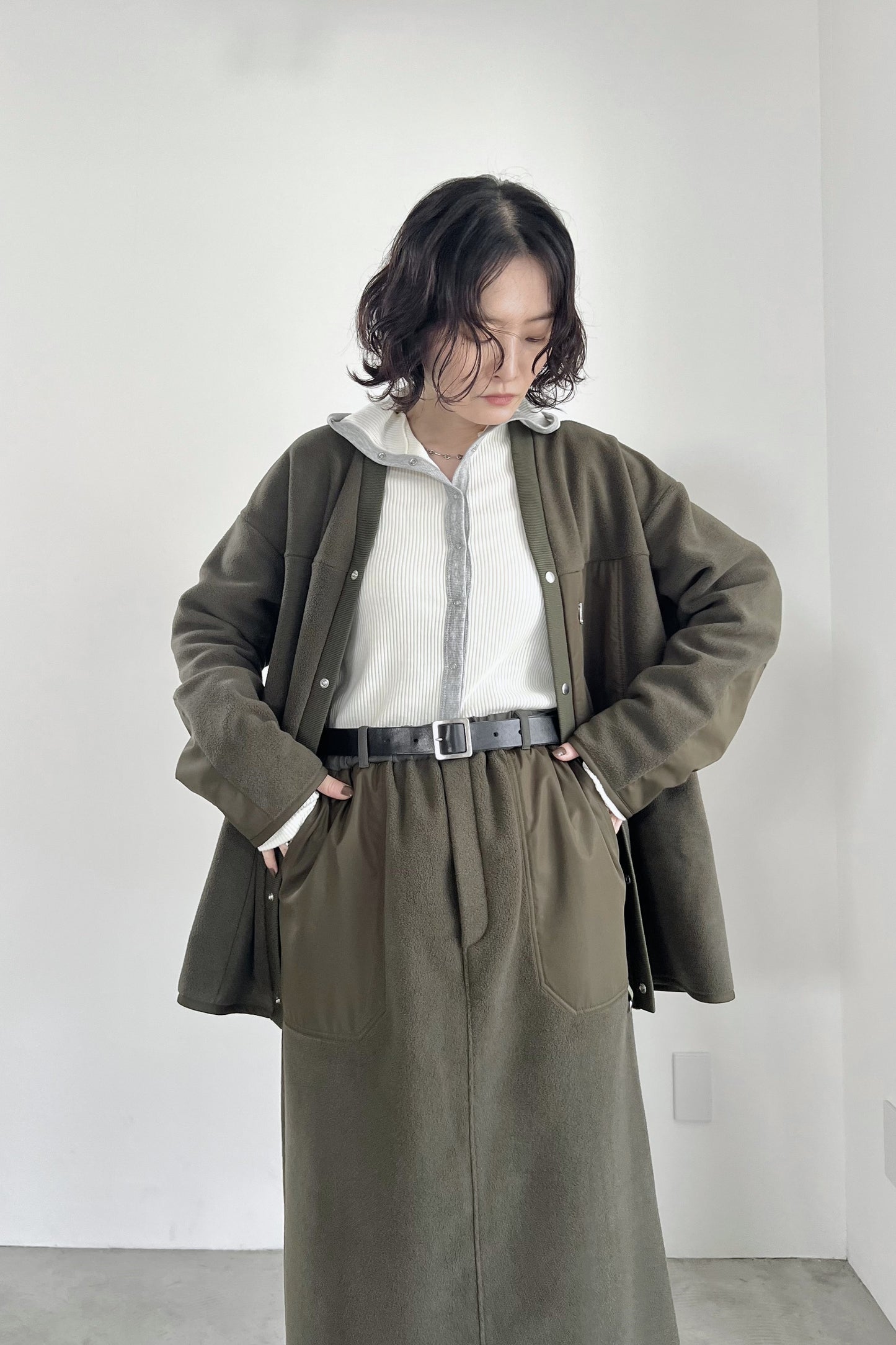 フリースカーディガン　F3299