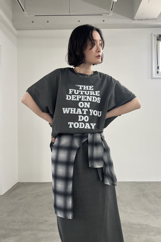 2WAYロゴプリントTシャツ　F3310