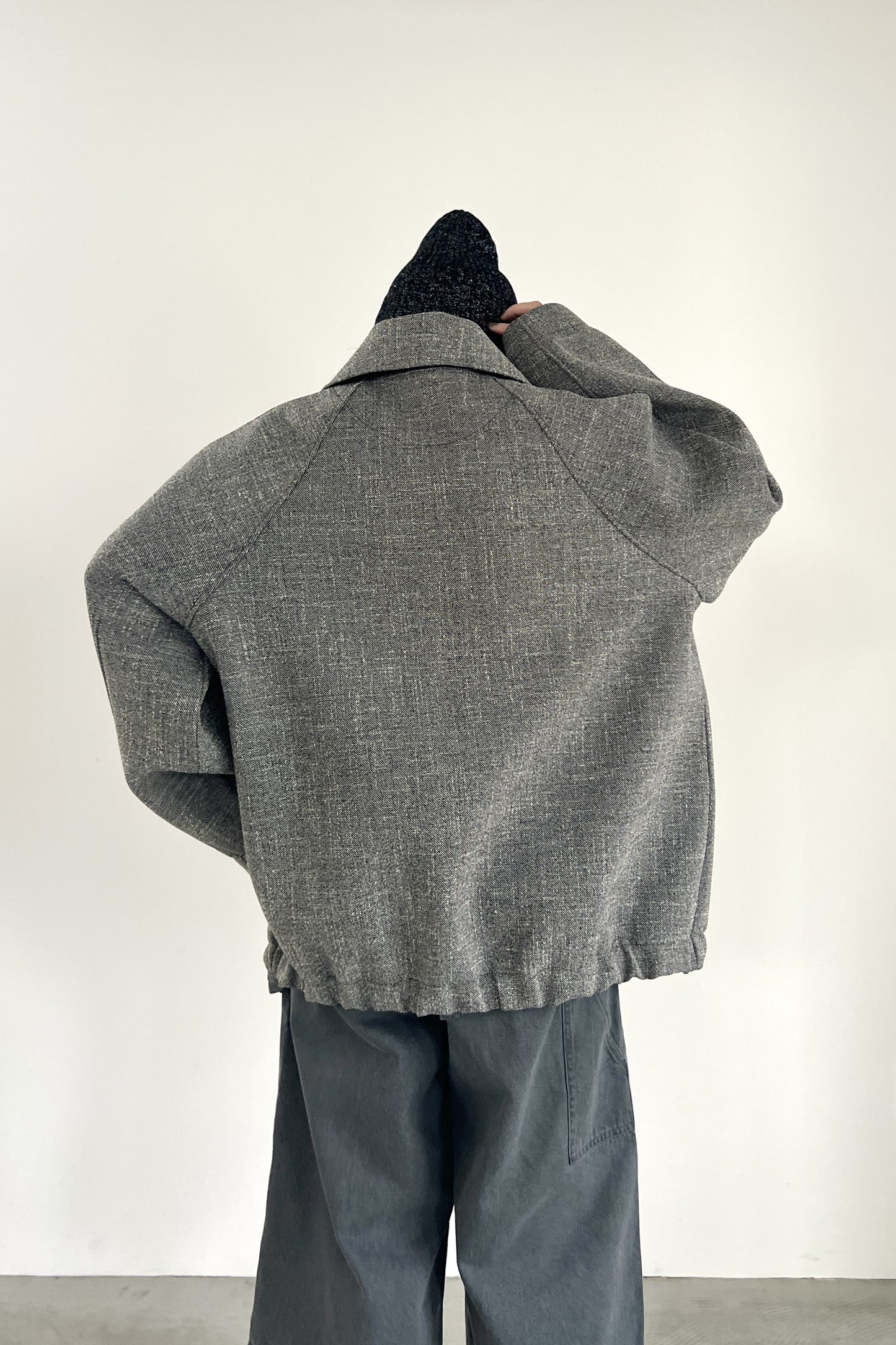 ツイードボンディングコーチジャケット　F1199