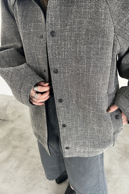 ツイードボンディングコーチジャケット　F1199