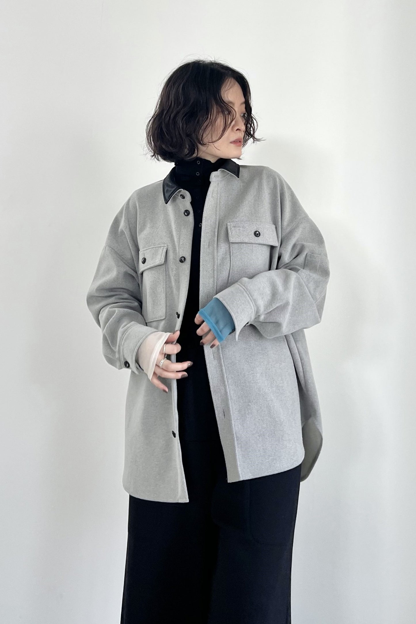 エアリーニードルシャツジャケット　F1201