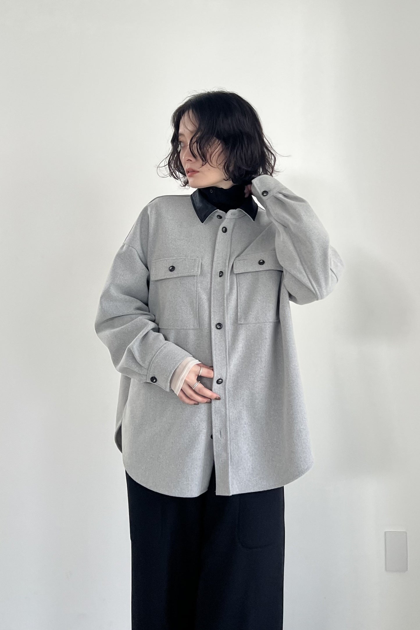 エアリーニードルシャツジャケット　F1201