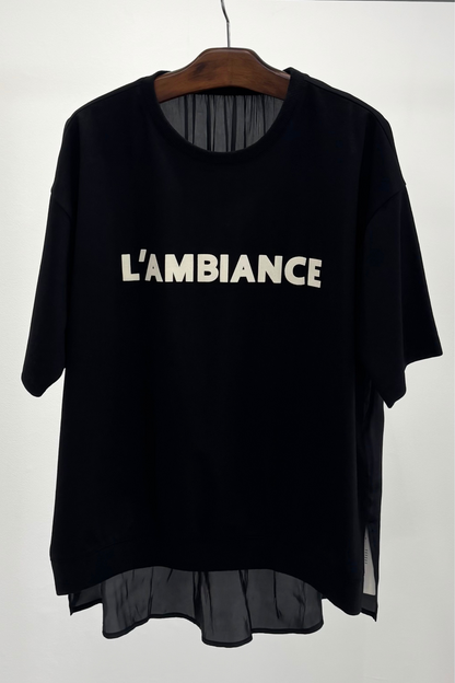 割裁サテンドッキングTEE　35523
