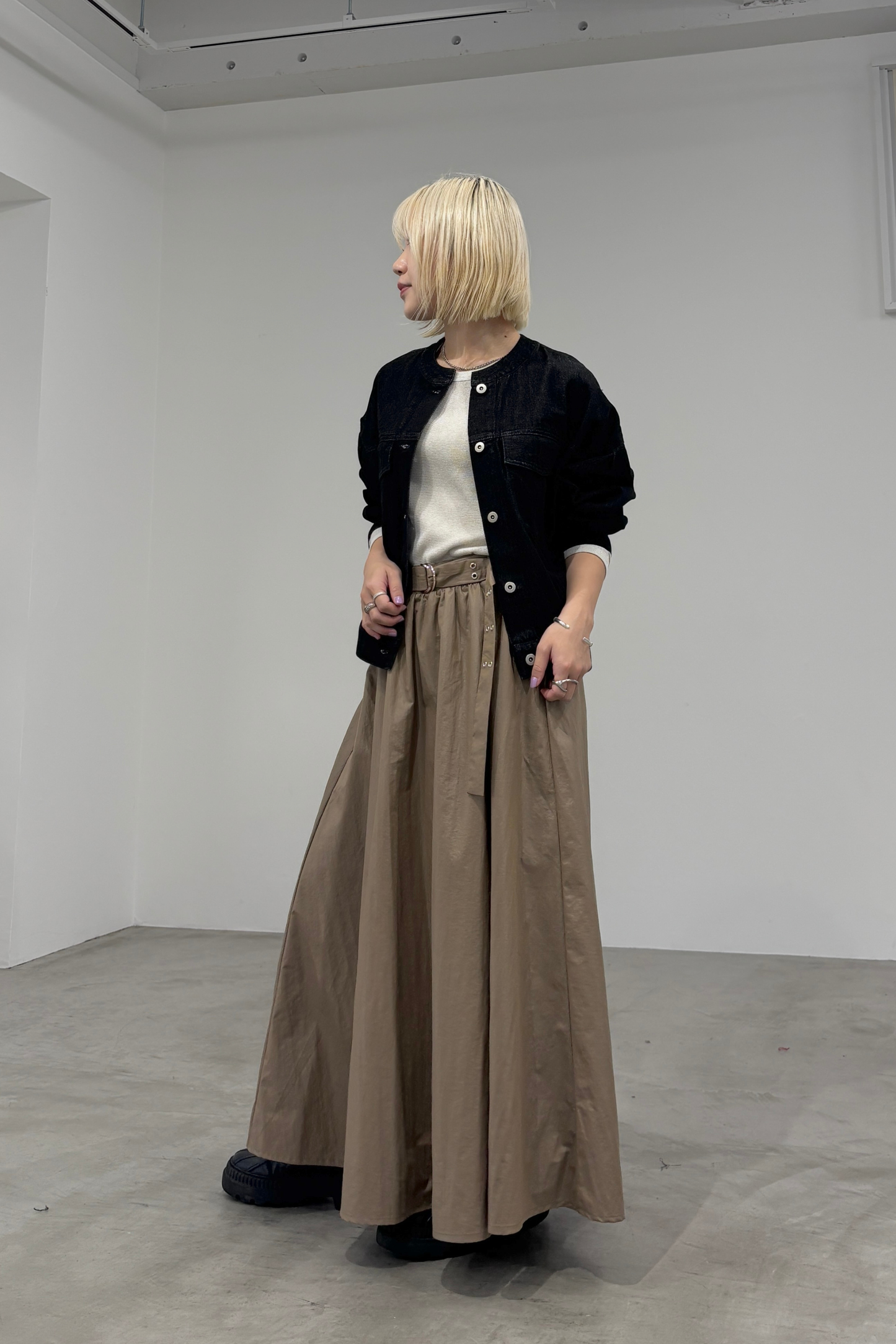 ベルト付ツイルフレアSK　M20001