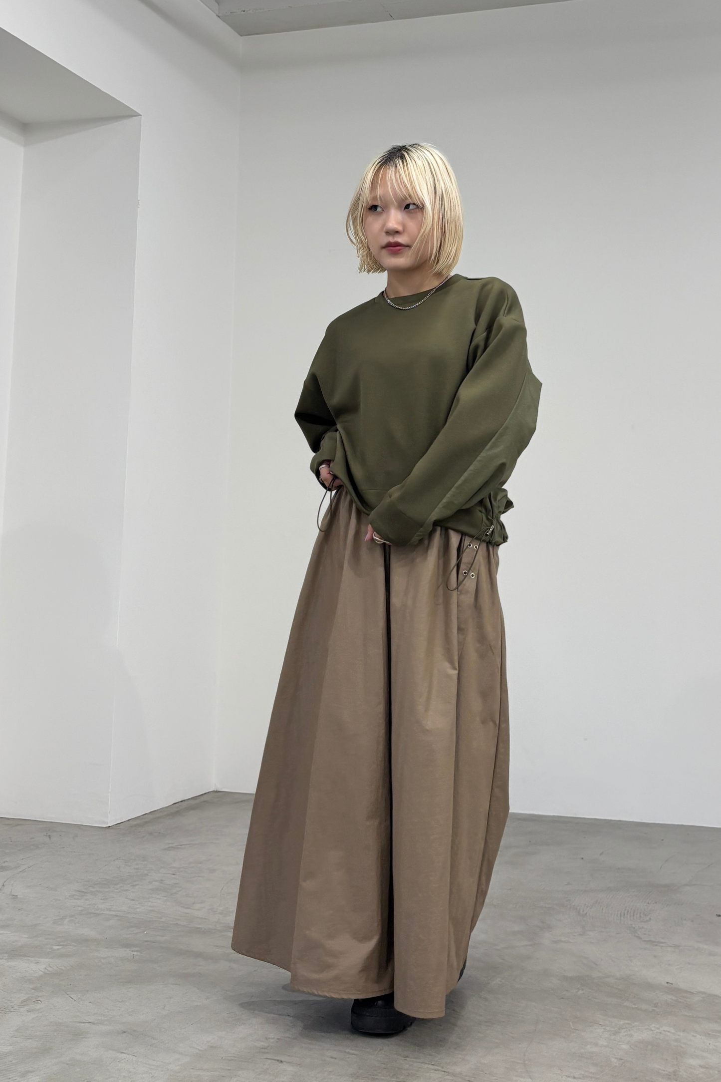 ベルト付ツイルフレアSK　M20001