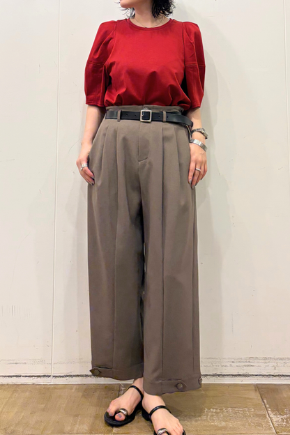パフスリーブ綿ポンチCT　35650