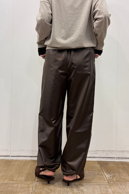 レザーライクダブルニーPT    F2163