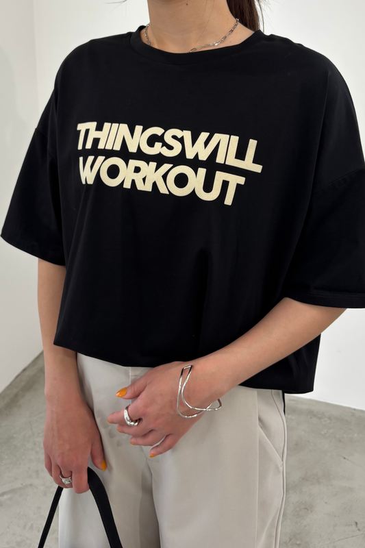 フロッキープリントリラックスTEE　35511