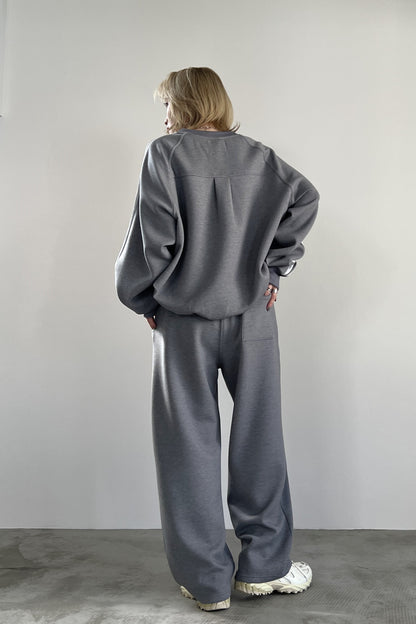 ラインスリーブボンディングプルオーバー　F3234