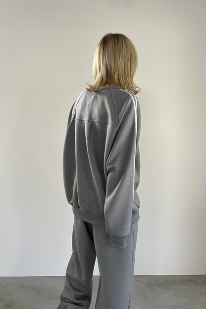 ラインスリーブボンディングプルオーバー　F3234