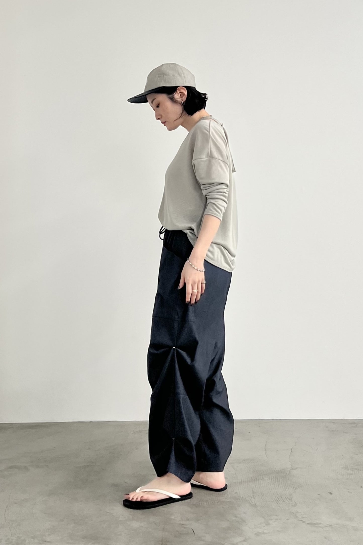 スナップボタンデザインカーゴパンツ　F2169
