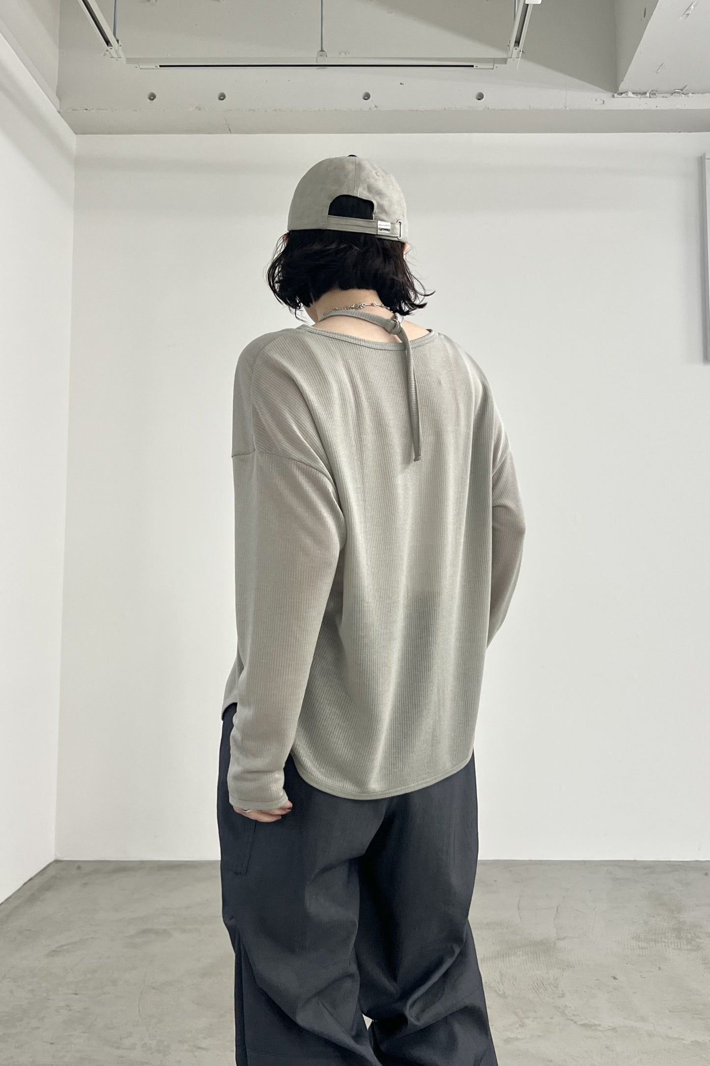 ホルターネックシアーカーディガン　F3307