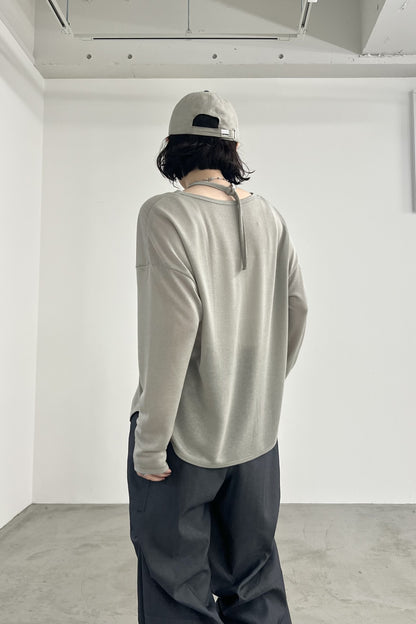 ホルターネックシアーカーディガン　F3307