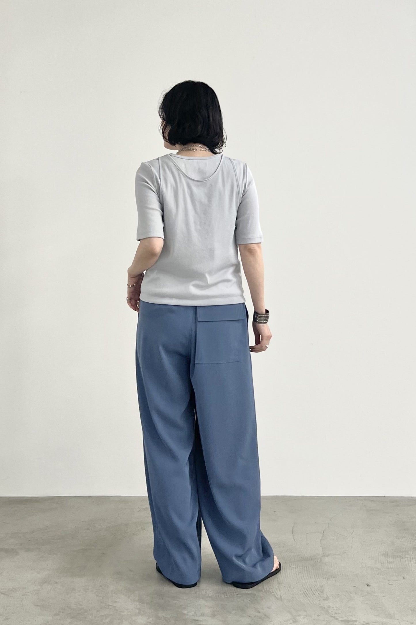 シフォンレイヤードTシャツ　F3312