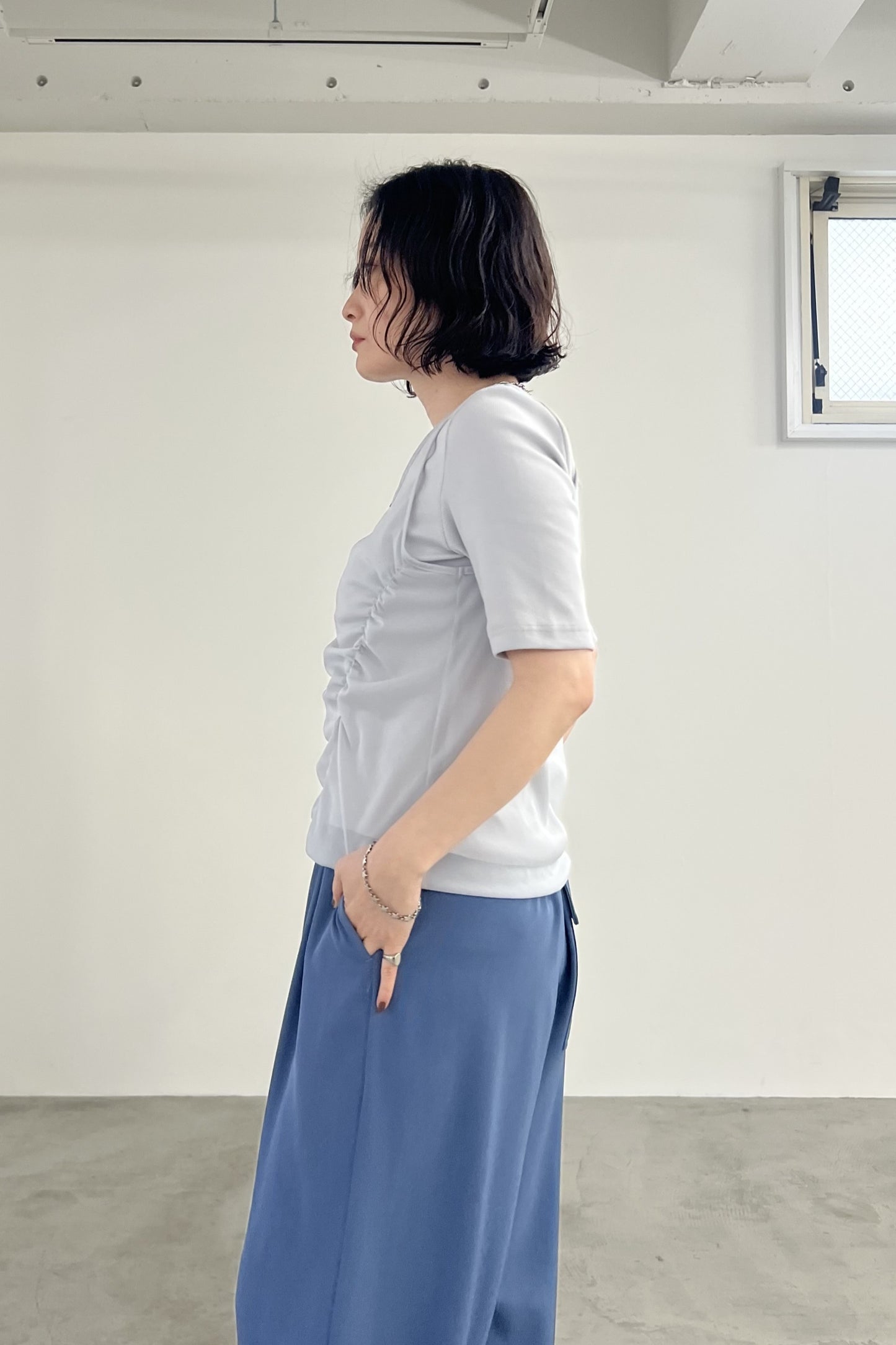 シフォンレイヤードTシャツ　F3312