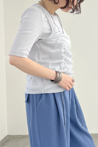 シフォンレイヤードTシャツ　F3312