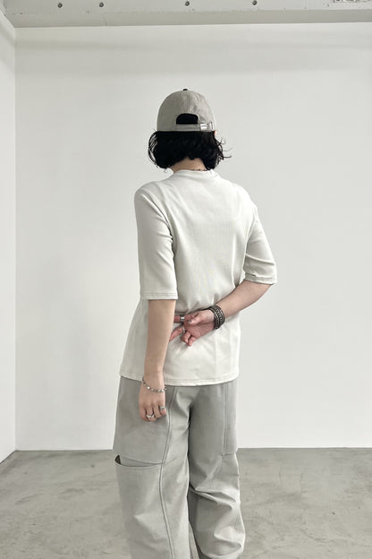 レイヤード風テレコTシャツ　F3309
