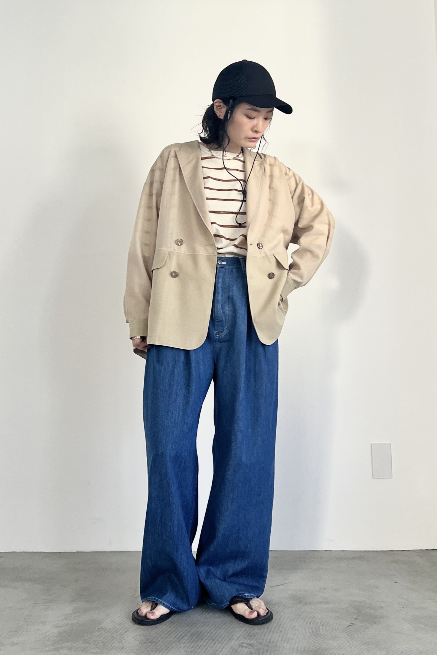 ピークドラペルジャケット　F1208