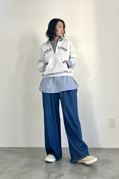 ハーフジップロゴスウェットPO　F3301