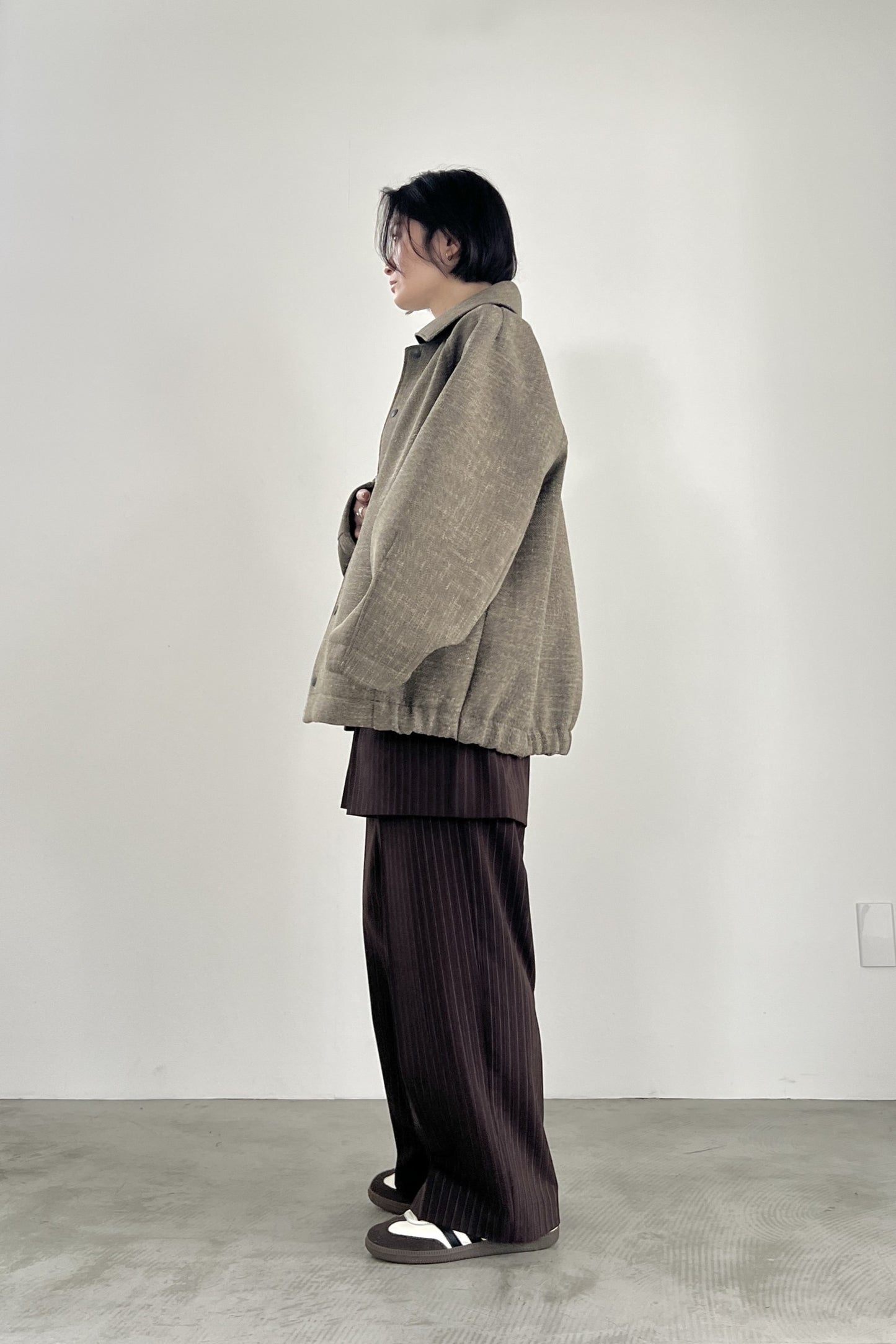 ツイードボンディングコーチジャケット　F1199