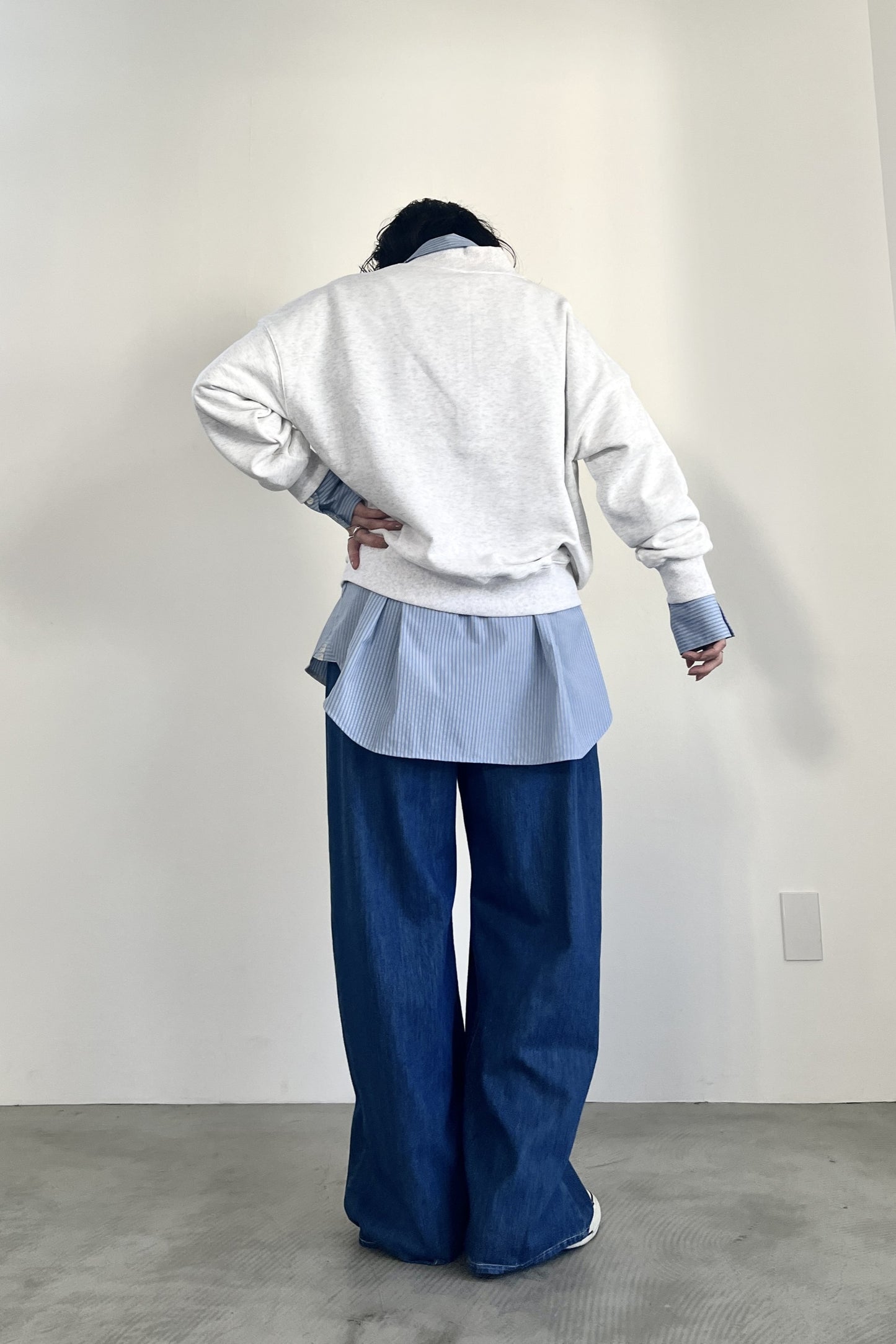 ハーフジップロゴスウェットPO　F3301